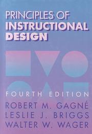 Principles of instructional design by Robert Mills Gagné