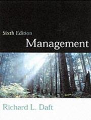 Cover of: Management by Richard L. Daft