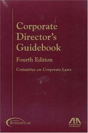 Cover of: Corporate director's guidebook