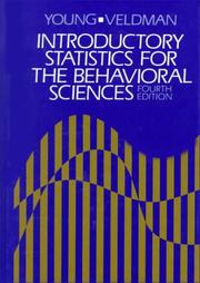 Cover of: Introductory statistics for the behavioral sciences by Robert K. Young
