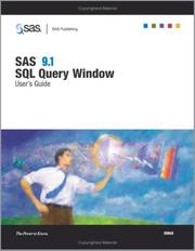 Cover of: SAS 9.1 SQL Query Window: User's Guide
