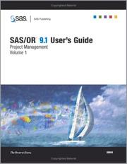Cover of: SAS/OR(R) 9.1 User's Guide: Project Management, Volumes 1 and 2