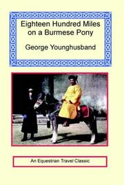 Cover of: 1800 Miles On A Burmese Pony