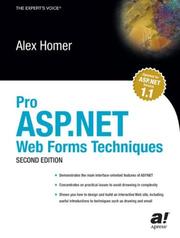 Cover of: Pro ASP.NET Web Forms Techniques, Second Edition