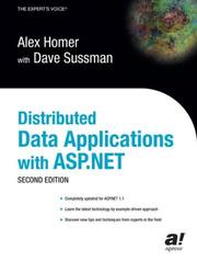 Cover of: Distributed Data Applications with ASP.NET, Second Edition
