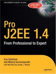 Cover of: Pro J2EE 1.4: From Professional to Expert