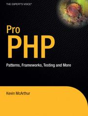 Cover of: Pro PHP by Kevin McArthur