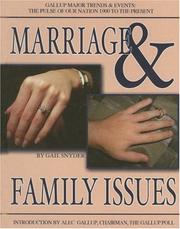 Cover of: Marriage and family issues