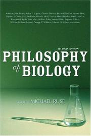 Cover of: The philosophy of biology