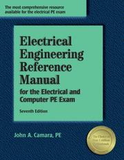 Cover of: Electrical Engineering Reference Manual, for the Electrical and Computer PE Exam, 7th ed.