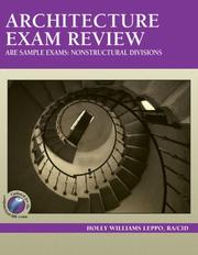 Cover of: ARE Sample Exams: Nonstructural Divisions