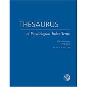 Thesaurus of psychological index terms