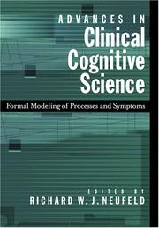 Cover of: Advances in Clinical Cognitive Science: Formal Modeling of Processes And Symptoms