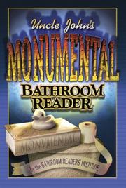 Cover of: Uncle John's Monumental Bathroom Reader