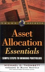Cover of: Asset Allocation Essentials: Simple Steps to Winning Portfolios