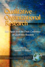 Qualitative organizational research : best papers from the Davis Conference on Qualitative Research