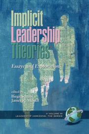 Implicit leadership theories : essays and explorations