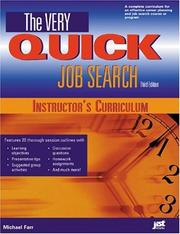 Cover of: The Very Quick Job Search by J. Michael Farr