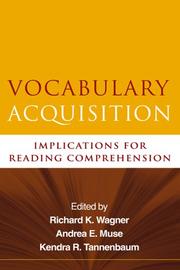 Cover of: Vocabulary Acquisition: Implications for Reading Comprehension