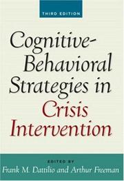 Cognitive-behavioral strategies in crisis intervention