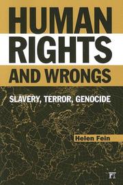 Human Rights and Wrongs by Helen Fein