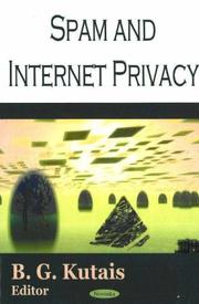 Cover of: Spam and internet privacy