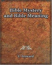 Cover of: Bible Mystery and Bible Meaning (1913) (Edinburgh Lecture)