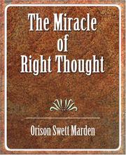 Cover of: The Miracle of Right Thought