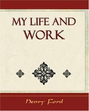 Cover of: My Life and Work - Autobiography