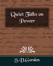 Cover of: Quiet Talks on Power