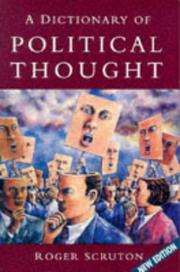 Cover of: A dictionary of political thought