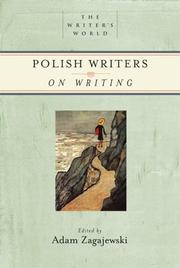 Cover of: Polish Writers on Writing (Writer's World, The)
