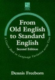 Cover of: From Old English to Standard English (Studies in English Language)