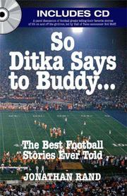 Cover of: So Ditka Says to Buddy . . .: The Best Football Stories Ever Told