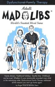 Cover of: Dysfunctional Family Therapy (Mad Libs)