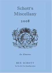 Cover of: Schott's Miscellany 2008: An Almanac (Schott's Almanac)
