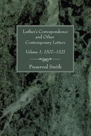 Cover of: Luther's Correspondence and Other Contemporary Letters: Volume 1: 1507-1521