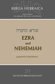 Cover of: Ezra and Nehemiah: Quinta Editione (Biblia Hebraica)
