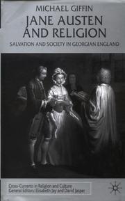 Cover of: Jane Austen and religion: salvation and society in Georgian England
