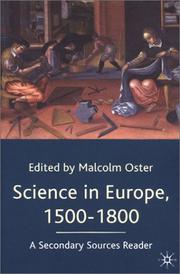 Science in Europe, 1500-1800 : a secondary sources reader