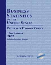 Cover of: Business Statistics of the United States, 2007 (Business Statistics of the United States)