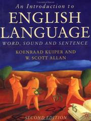 An introduction to English language : word, sound, and sentence