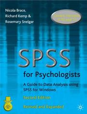 SPSS for psychologists : a guide to data analysis using SPSS for Windows (versions 9, 10 and 11)