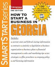Cover of: How to Start a Business in Georgia (Smart Start)