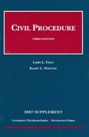 Cover of: Civil Procedure 2007 (University Textbook)