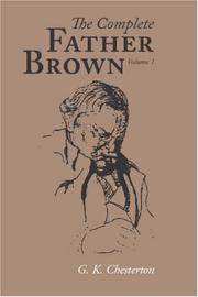 Cover of: The Complete Father Brown volume 1