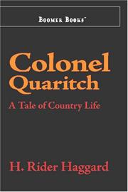 Colonel Quaritch, V.C. by H. Rider Haggard