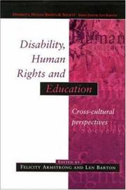 Disability, human rights and education : cross cultural perspectives