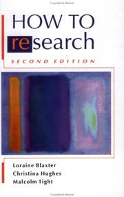 Cover of: How to research