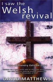 Cover of: I Saw the Welsh Revival by David Matthews